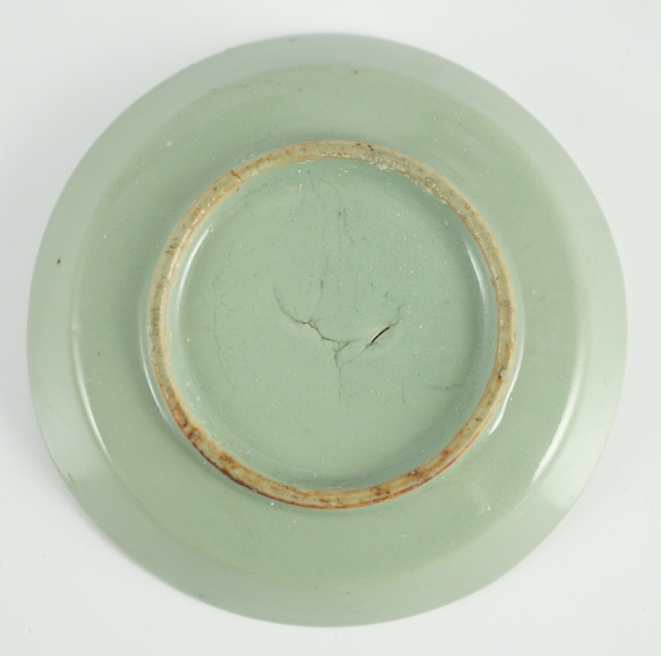 A Chinese celadon brushwasher, possibly Southern Song dynasty